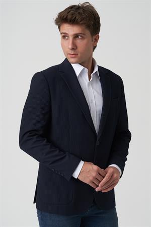 White Stone Almada C4017 Slim Fit 6 Drop Ceket Laci