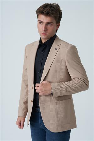 White Stone Abrantes c4020 Slim Fit 6 Drop Ceket Tarçın