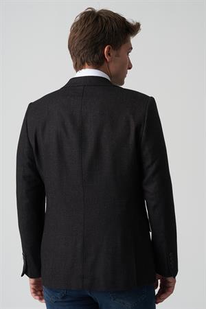 White Stone Anadia C4024 Slim Fit 6 Drop Ceket Desenli