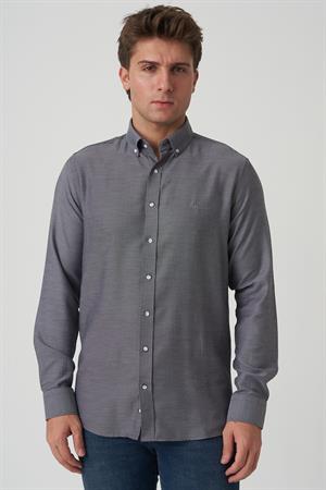 White Stone Agualva-Cacém G2502 Slim Fit Gömlek Desenli