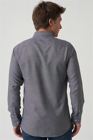 White Stone Agualva-Cacém G2502 Slim Fit Gömlek Desenli