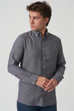 White Stone Agualva-Cacém G2502 Slim Fit Gömlek Desenli