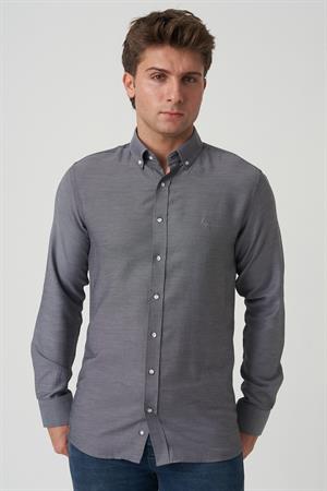 White Stone Agualva-Cacém G2502 Slim Fit Gömlek Desenli