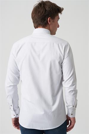 White Stone Albufeira G2504 Slim Fit Gömlek Desenli