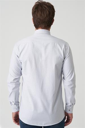 White Stone Alcobaça G2506 Slim Fit Gömlek Desenli