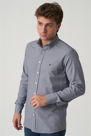 White Stone Almeirim G2507 Slim Fit Gömlek Desenli