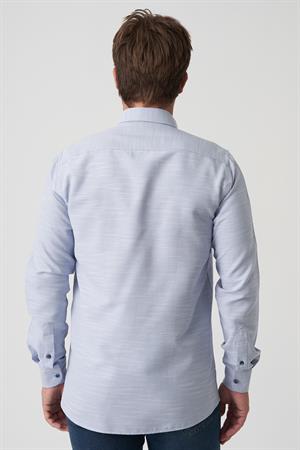 White Stone Angra do Heroísmo G2512 Slim Fit  Gömlek Desenli