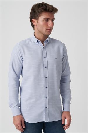 White Stone Angra do Heroísmo G2512 Slim Fit  Gömlek Desenli