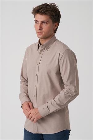 White Stone Chaves G2523 Slim Fit  Flanel Gömlek Desenli