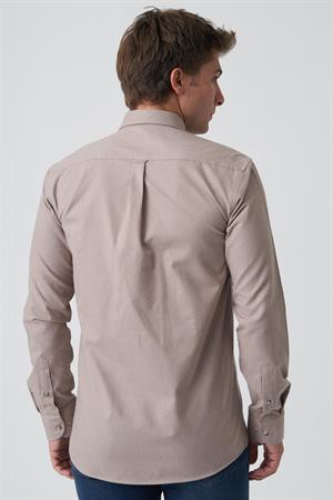 White Stone Chaves G2523 Slim Fit  Flanel Gömlek Desenli