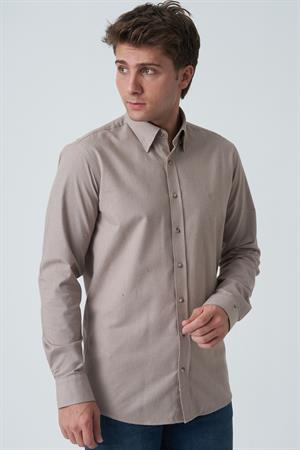 White Stone Chaves G2523 Slim Fit  Flanel Gömlek Desenli