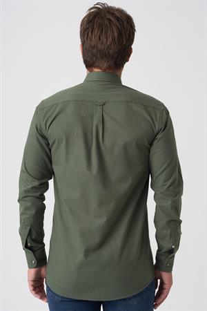 White Stone Covilhã G2526 Slim Fit Flanel Gömlek Desenli