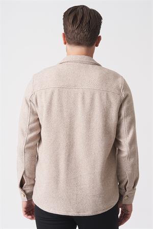 White Stone Salvador GC2529 Slim Fit  Ceket Gömlek Desenli