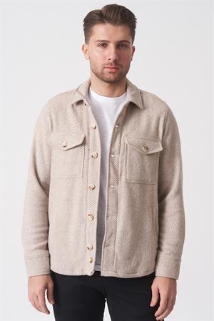 White Stone Salvador GC2529 Slim Fit  Ceket Gömlek Desenli