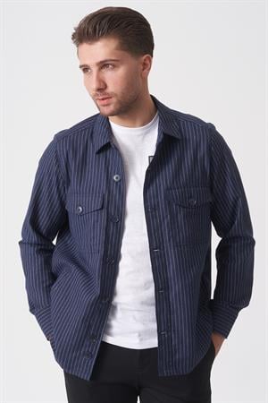 White Stone Brasília GC2530 Slim Fit Ceket Gömlek Desenli 