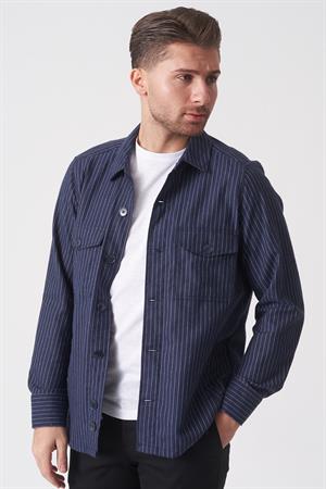 White Stone Brasília GC2530 Slim Fit Ceket Gömlek Desenli 