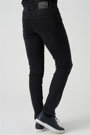 White Stone Cartaxo J2501 Ayla Regular Fit  5 Cep Jean Pantolon Siyah