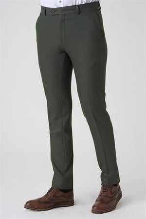 White Stone Alcobaça P1026 Slim Fit Kumaş Pantolon Yeşil