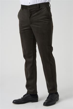 White Stone Amora P1031 Slim Fit Pamuklu Kadife Pantolon A.Haki 