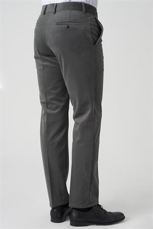 White Stone Amora P1031 Slim Fit Pamuklu Kadife Pantolon A.Gri