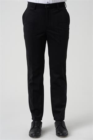 White Stone Amora P1031 Slim Fit Pamuklu Kadife Pantolon Siyah