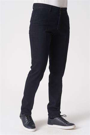 Lacivert Slim Fit Esnek Likralı Pamuklu Kumaş Pantolon