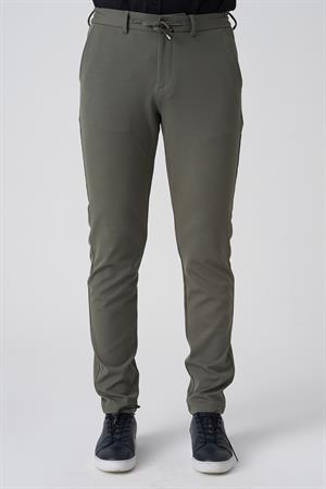 White Stone Barreiro P1036 Slim Fit Twis Bağcıklı Likralı Jogger Pantolon Haki
