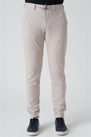 	White Stone Barreiro P1036 Slim Fit Twis Bağcıklı Likralı Jogger Pantolon Bej