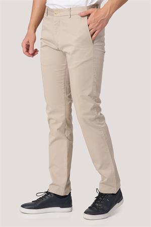 WHİTE STONE  2025-k  P1046 ZAHA GABARDIN KETEN PANTOLON    BEJ