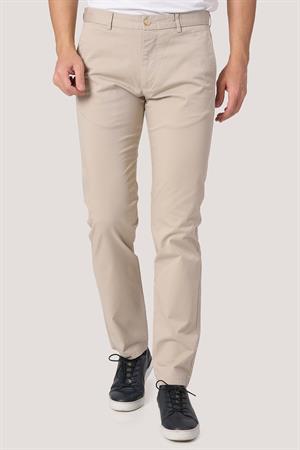 WHİTE STONE  2025-k  P1046 ZAHA GABARDIN KETEN PANTOLON    BEJ