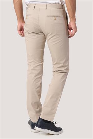 WHİTE STONE  2025-k  P1046 ZAHA GABARDIN KETEN PANTOLON    BEJ