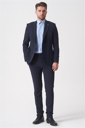 Lacivert Normal Fit Ceketli Jogger Pantolonlu Spor Kullanım Smart Street Takım Elbise