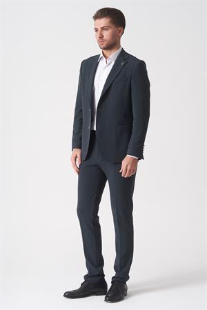 Koyu Yeşil Normal Fit Ceketli Jogger Pantolonlu Spor Kullanım Smart Street Takım Elbise
