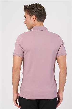 WHİTE STONE  2025-Y  2570-Y POLA YAKA TSHIRT    GÜL