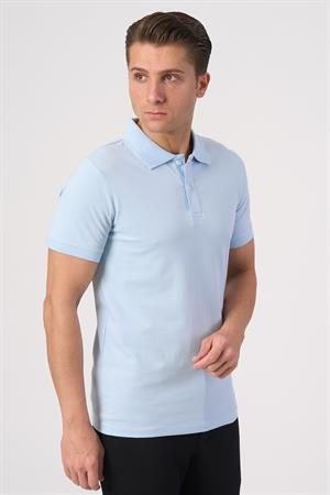 WHİTE STONE  2025-Y  2570-Y POLA YAKA TSHIRT    A.MAVİ