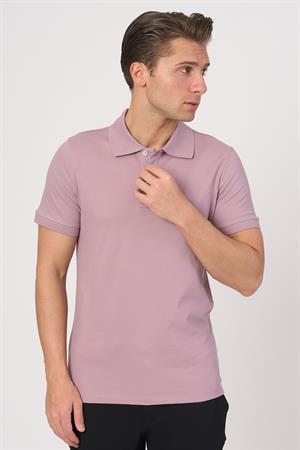 WHİTE STONE  2025-Y  2570-Y POLA YAKA TSHIRT    GÜL