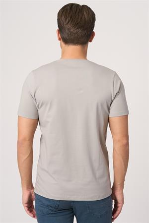 WHİTE STONE  2025-Y  2576  BİSİKLET YAKA TSHIRT    A.GRİ