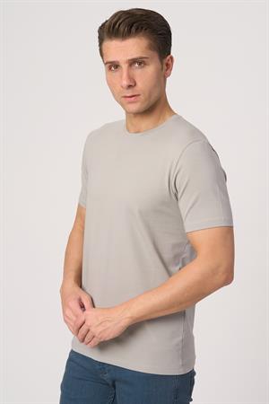 WHİTE STONE  2025-Y  2576  BİSİKLET YAKA TSHIRT    A.GRİ