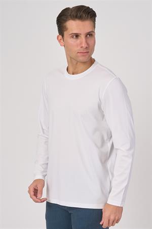 WHİTE STONE  2025-Y  3024 BASIC UZUNKOL TSIRT    BEYAZ