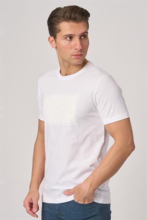 WHİTE STONE  2025-Y  3115  BİSİKLET YAKA TSHIRT    BEYAZ
