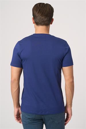 WHİTE STONE  2025-Y  3115  BİSİKLET YAKA TSHIRT    NAVY