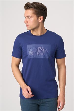 WHİTE STONE  2025-Y  3115  BİSİKLET YAKA TSHIRT    NAVY
