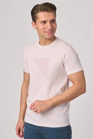 WHİTE STONE  2025-Y  3117  BİSİKLET YAKA TSHIRT    GÜL