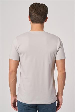 WHİTE STONE  2025-Y  3155  BİSİKLET YAKA TSHIRT    TAŞ