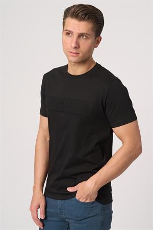 WHİTE STONE  2025-Y  3193  BİSİKLET YAKA TSHIRT    SİYAH