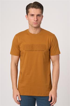 WHİTE STONE  2025-Y  3193  BİSİKLET YAKA TSHIRT    KİREMİT