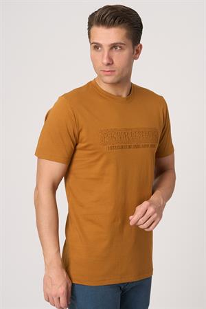 WHİTE STONE  2025-Y  3193  BİSİKLET YAKA TSHIRT    KİREMİT