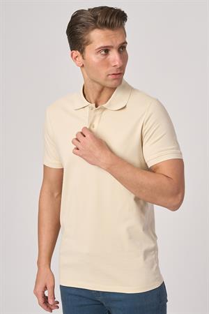 WHİTE STONE  2025-Y  3225-Y POLA YAKA TSHIRT    TAŞ