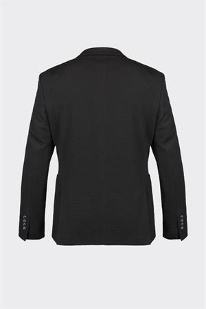 Siyah Casual Slim Fit Bi-Stretch Ceket