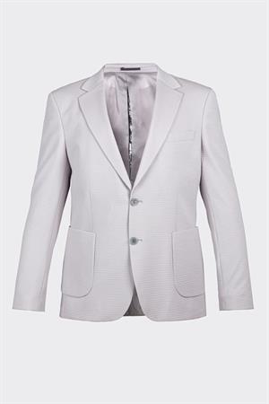 Gri Casual Slim Fit Bi-Stretch Ceket